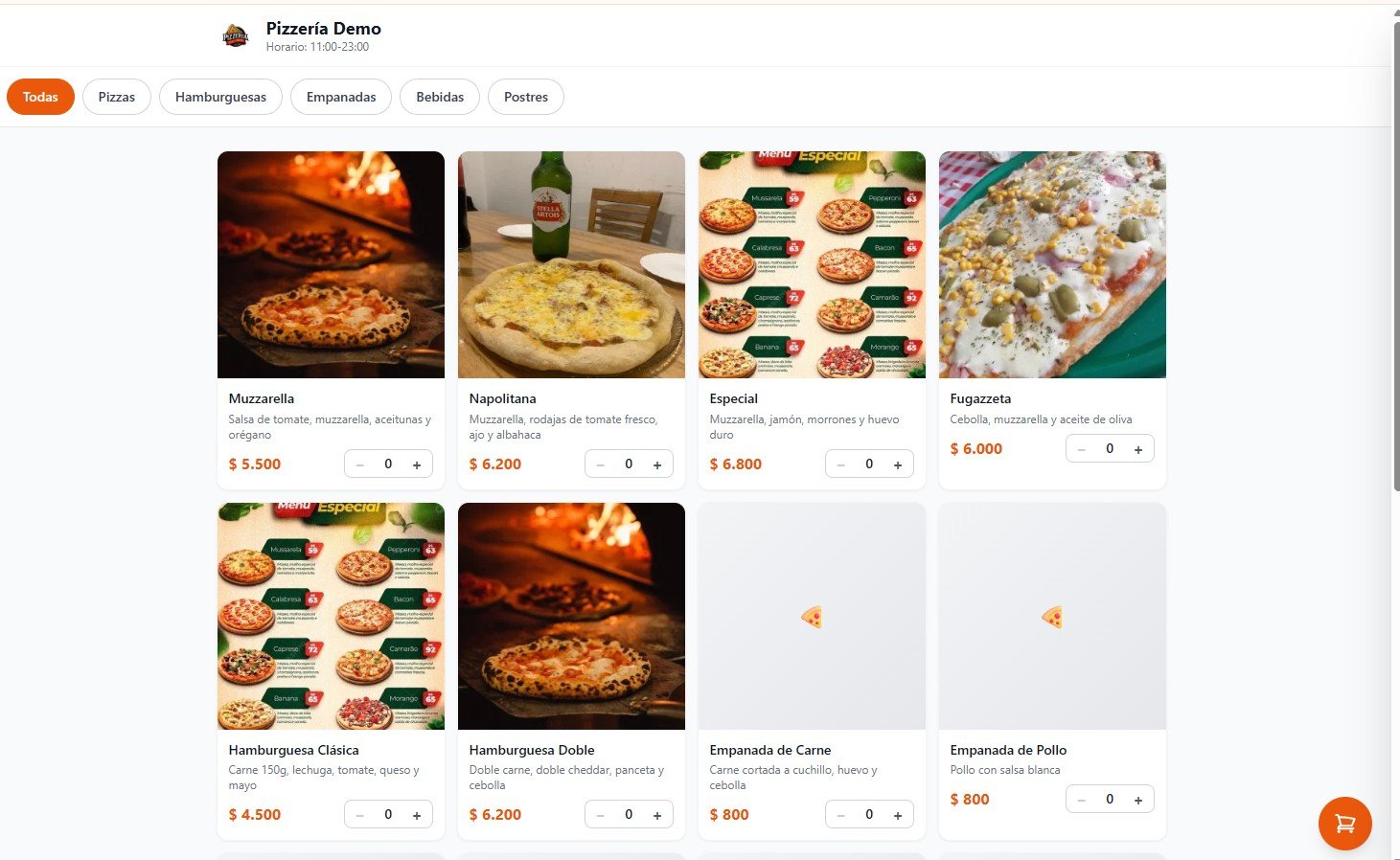 Demo Pedidos Online